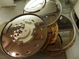 CUISINART WITH ASSORTED CUTTING WHEELS