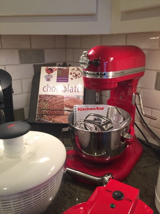 Kitchenaid HD Professional stand mixer, OXO salad spinner