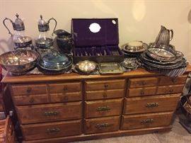 Ethan Allen Dresser, silverplate 