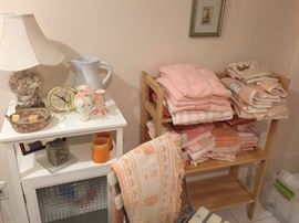 Cabinet, decor, towels