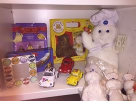 Anastasia, Build a Bear, Pillsbury Doughboy collectibles