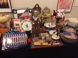 4th of July decorations, dinnerware