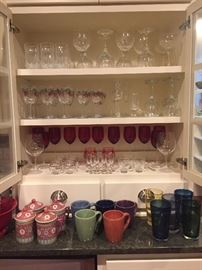 Glassware, exquisite Orrefors Maja glasses