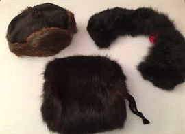 Fur Muff, Hat, Collar