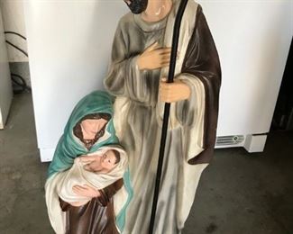 Large size Joseph Mary Baby Jesus Nativity Figures