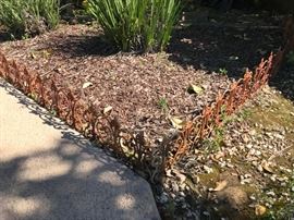 Metal Ornate Decorative Garden Border Fencing 