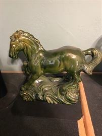 Green vintage horse