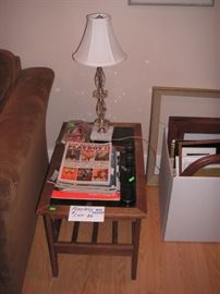 MCM end table/old magazines