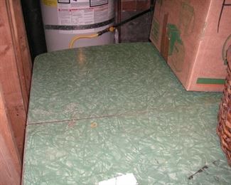 Green formica kitchen table