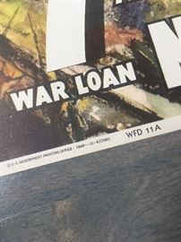 Original WWII war bond poster 