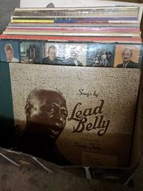 Vinyl records (60's and 70's rock.....and Lead Belly!)