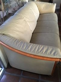 Very comfy leather chair and matching couch 