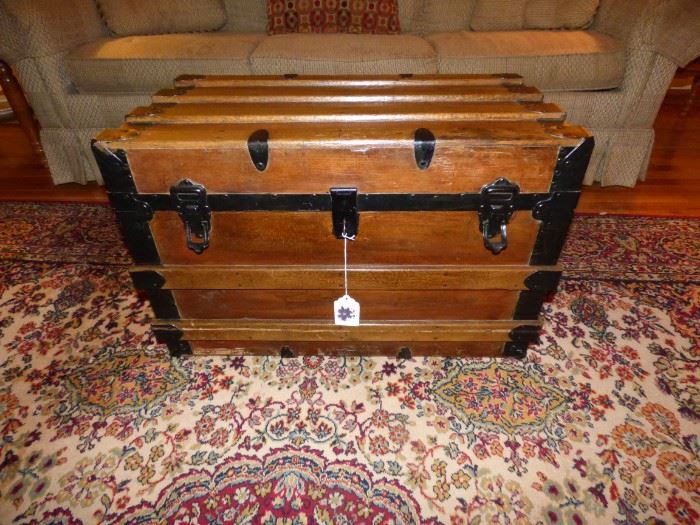 Antique refurbished trunk