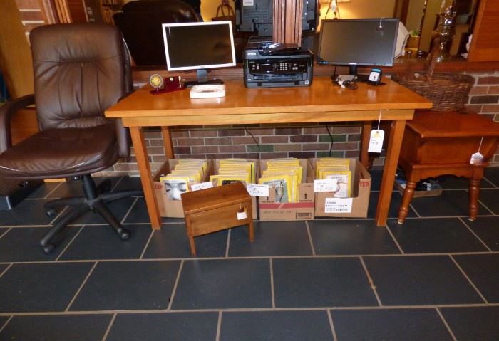 Desk, Office supplies, National Geographic from 1960's-1980's