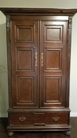 wardrobe - measures 84" tall x 42" wide x 22" deep - this is a very nice piece.