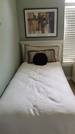 Bassett twin bed - 2 of them in this sale - white headboards