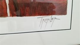 Signed, numbered Yuri Tremler print