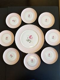 Royal Tettau china, "Rosarita" pattern, 55 piece set, not all pieces shown.