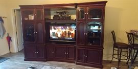 Wall unit for sale. Other items in picture not for sale.