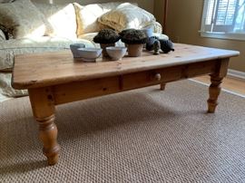 British Cottage coffee table pine