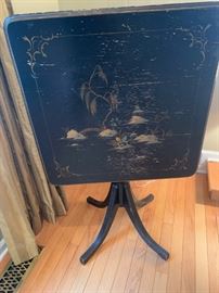 antique tilt top game table