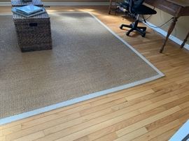 Pair of tapestry Crate and Barrel chairs like new