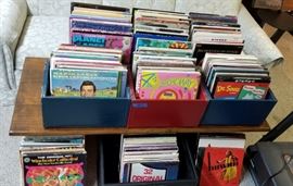 LPs: Country, gospile, rock, Disney