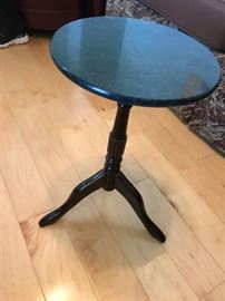 #24 Pedistal (bombay) marble-top table 20" H $35.00
