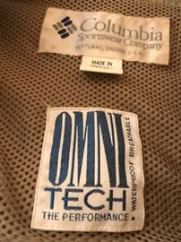 #48 Columbia Size M Omni-Tech Hunting Jacket $90.00
