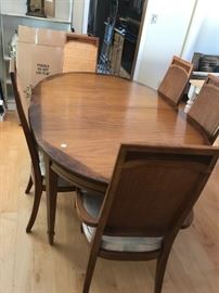 #80 Wood Table w/ 8 chairs 65-89x43x30 w/2 leaves $275.00
