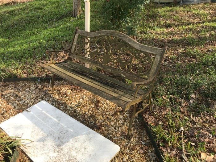 #124 bench for patio as is $25.00
