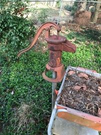 #123 vintage water pump $30.00

