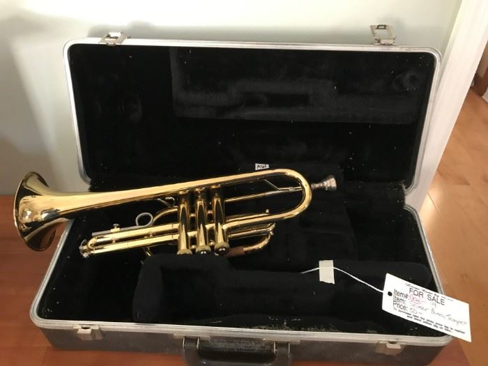 #119 Selmar Bundy Trumpet in case $50.00
