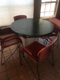 Chairs $45 each or all 4 for $160. Acrylic Based Table includes two black Acrylic chairs in other pictures $350. 