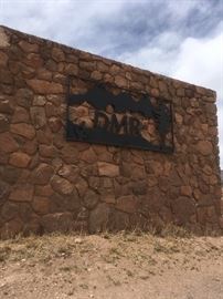 This is where you turn off the road onto the dirt road. 