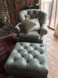 Chair and matching ottoman $275