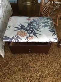 Footstool with Drawer 