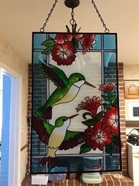 Stained Glass Hummingbirds