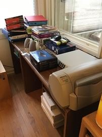 Medium and Small Desk, Printer, Surge Protector, Speakers, Office Supplies, More!