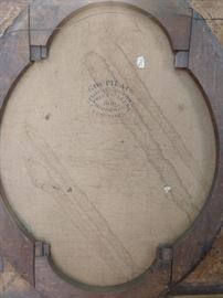 Rear view of the canvas - yes, it's old! ;-)