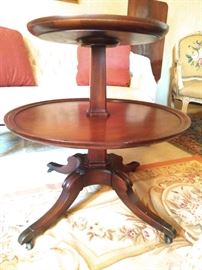 There are some ugly two-tier mahogany tables out there, but this one is quite nice - great legs!