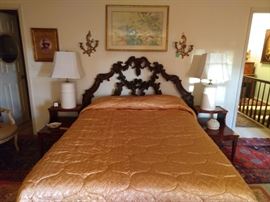 Miss Prilla was a very glamorous woman - just look at this golden bed!