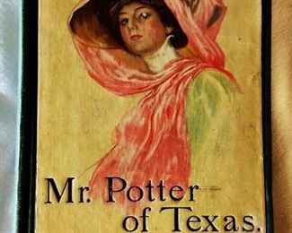 Antique Book: " Mr. Potter of Texas" by Archibald Clavering Gunter with Earl Christy Cover Artwork