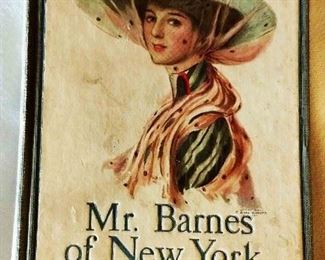 Antique Book: "Mr. Barnes of New York" by Archibald Clavering Gunter with Earl Christy Cover Artwork