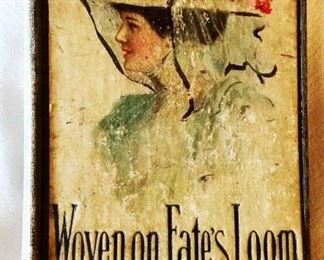 Antique Book: "Woven Fate's Loom" by Charles Garvice with Earl Christy Cover Artwork