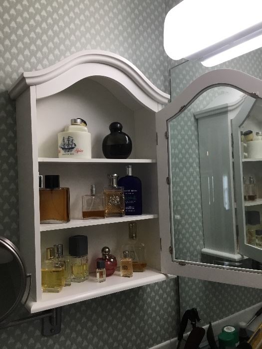 Perfume bottles - cabinets Not for sale