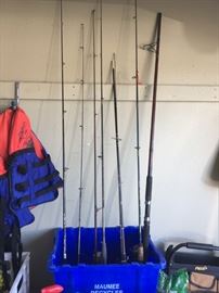 Fishing Poles & Reels! Lew's Speed Stick, Shimano, Tebco, Browning Silaflex, Daiwa, Shakespeare, Etc!