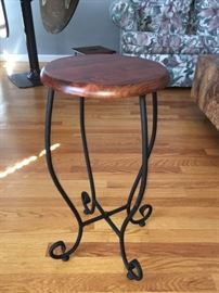 Wood/Wrought Iron Plant Stand!
