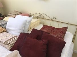 Beautiful King Brass Headboard! Amicor King Mattress w/Boxspring & Frame!