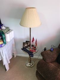 Glass/Brass Table Lamp!